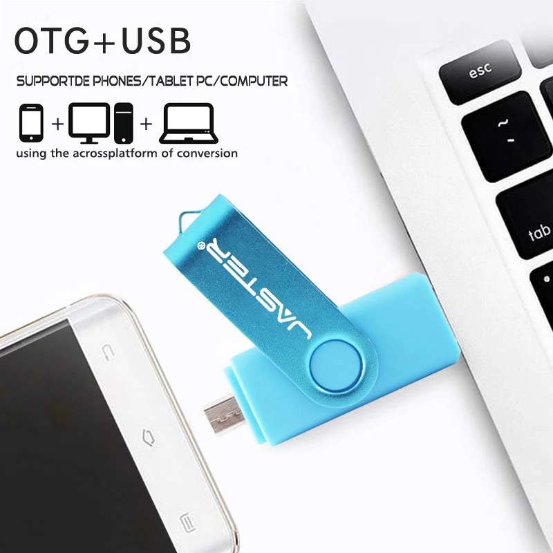 JATER Usb 2,0 OTG USB флеш-накопитель для смартфонов/планшетов/ПК 8 ГБ 16 ГБ 32 ГБ 64 Гб 128 ГБ флеш-накопитель высокоскоростной флеш-накопитель посылка