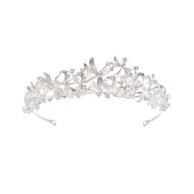 Новинка года; повязка в виде короны принцессы с кристаллами для маленьких девочек; свадебная корона для выпускного вечера; аксессуары для свадебной вечеринки; украшения для волос