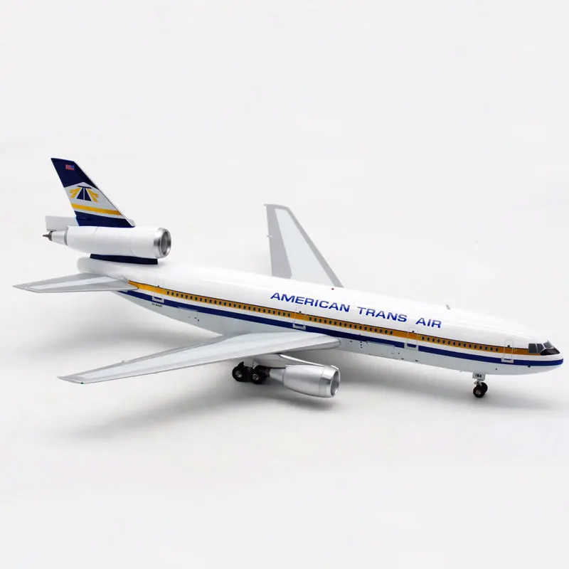 Модель самолета из сплава 27 см масштаб 1:200 Дуглас DC-10-40 N184AT авиакомпании American Trans Air