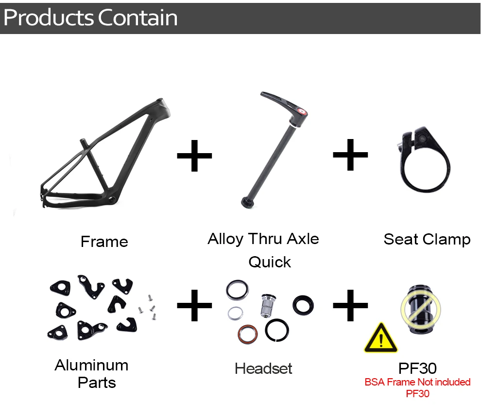 BXT 27.5er Полный углеродного волокна горный велосипед рамы BSA/PF30 каретка комплект 142*12 мм велосипедный вынос руля рамы для MTB