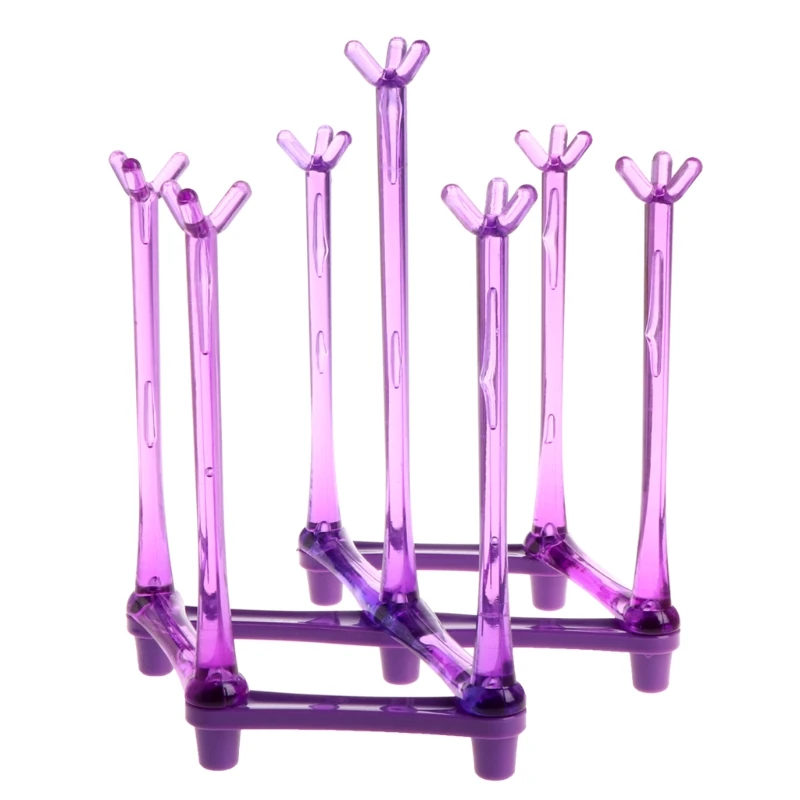 Baby Feeding Bottle Rack Drying Nipple Stand Cup Storage Folding Drainer Dryer