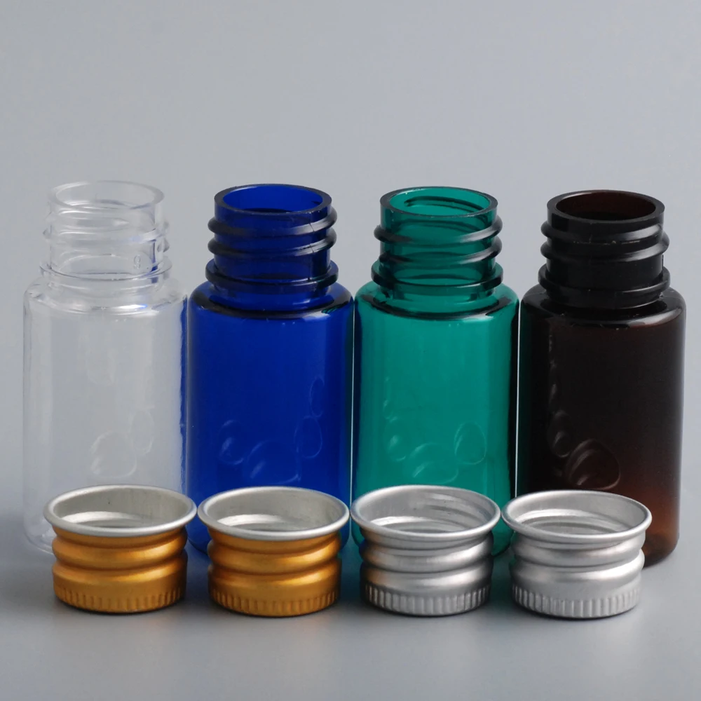 

Transparent Plastic Empty Bottle 10ml 10pcs/lot Silver Aluminum Cap Travel Sub Bottle Shampoo Cosmetic Lotion Container