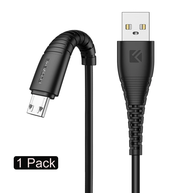 Кабель Micro Usb 5v 2.4a кабель для быстрой зарядки и передачи данных для samsung для телефонов millet кабель для зарядного устройства Microusb Линия плоский провод - Цвет: Black