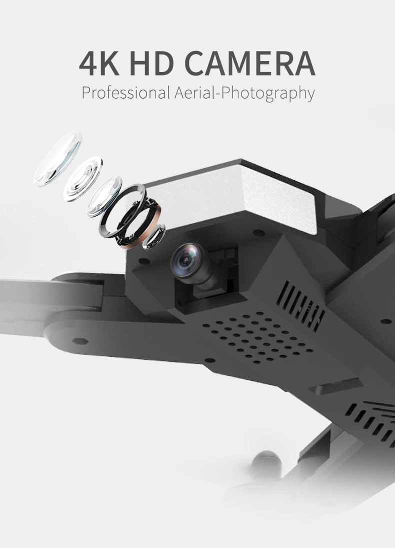Умный Квадрокоптер gps Дрон с 4K HD камерой wifi FPV RC складной Профессиональный вертолет RC дроны игрушка для детей