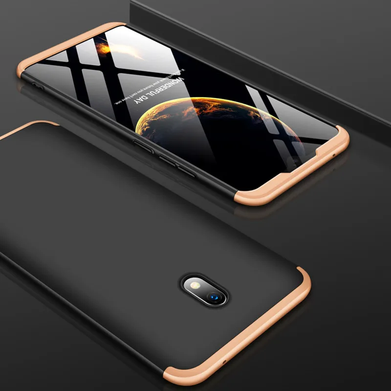 

Redmi 8A Case Redmi8 Colored 360 Degree Full Cover Shockproof Matte Phone Case for Xiaomi Redmi 8A Redmi8A with Glass Protector