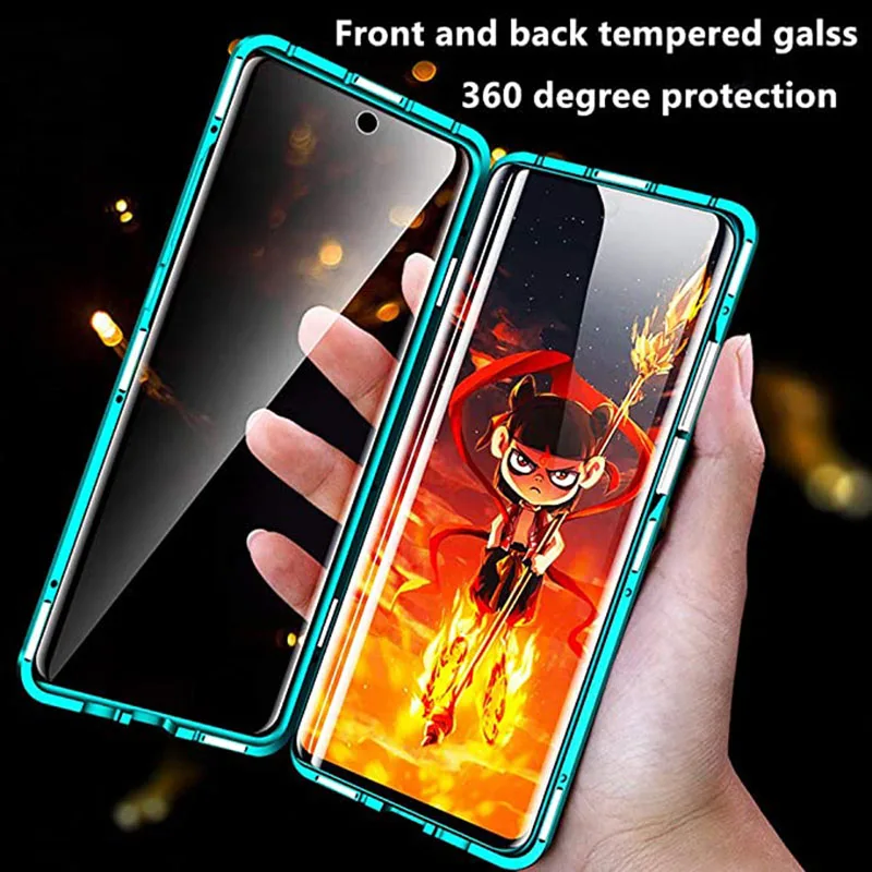 Magnetic Metal Case For Samsung Galaxy S20 FE A51 A71 S8 S9 S10 Plus A50 A70 A21S A10 M31 A30S A11 A31 Note 9 8 10 Pro LiteCover | Мобильные