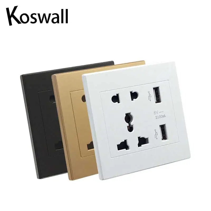 Universal Standard 2.1A USB Wall Socket Home Charger 2 Ports Outlet Power For Phone White/Black/Gold | Обустройство дома