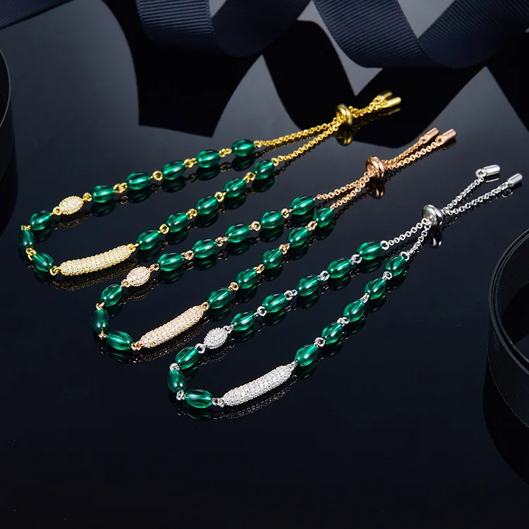 Зеленый браслет «Конфета» из стерлингового серебра 925 пробы, 3 цвета, кубический цирконий, красивые женские ювелирные изделия высокого качества