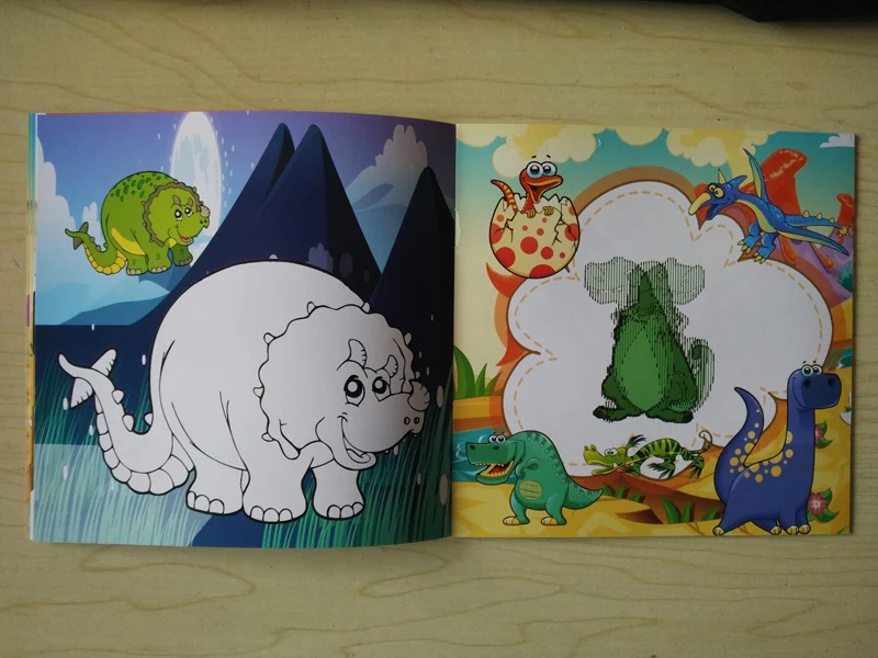 22 Pages Dinosaur Style Secret Garden Painting Drawing Kill Time Book Will Moving DIY Children's Puzzle Magic Coloring Book 22 Pages Dinosaur Style Secret Garden Painting Drawing Kill Time Book Will Moving DIY Children's Puzzle Magic Coloring Book