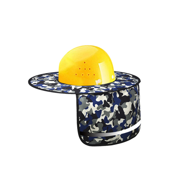 Reflective Sunshade for Hard Hats with Ventilation Holes Full Brim Neck Shield High Visibility Sun Visor for Workplace