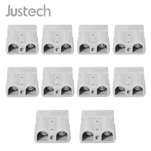 Justech 10 шт. для разъемов в стиле Андерсон 50 А 600 в 6AWG посеребренные клеммы из твердой меди Электроинструмент переменного/постоянного тока Justech 10 шт. для разъемов в стиле Андерсон 50 А 600 в 6AWG посеребренные клеммы из твердой меди Электроинструмент переменного/постоянного тока