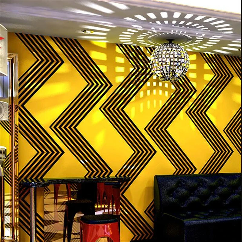 wellyu Karaoke flash wall cloth 3d wave bar special theme box Internet cafe background paper | Обустройство дома
