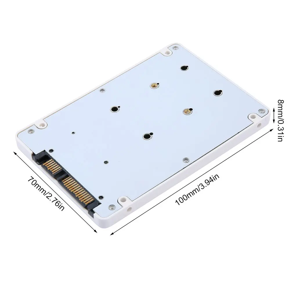 Мини 2,5 дюймов внешний корпус для жесткого диска MSATA SSD на SATA 22 булавки SATA SSD адаптер коробка Поддержка SATA3