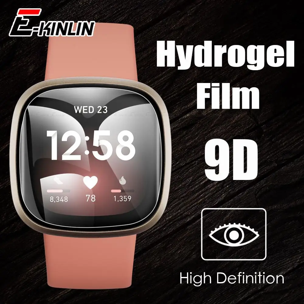 Pellicola Protettiva In Idrogel Trasparente Per Display Hd Soft Per Fitbit Sense Versa 3 2 Smart Watch Pellicola Salvaschermo