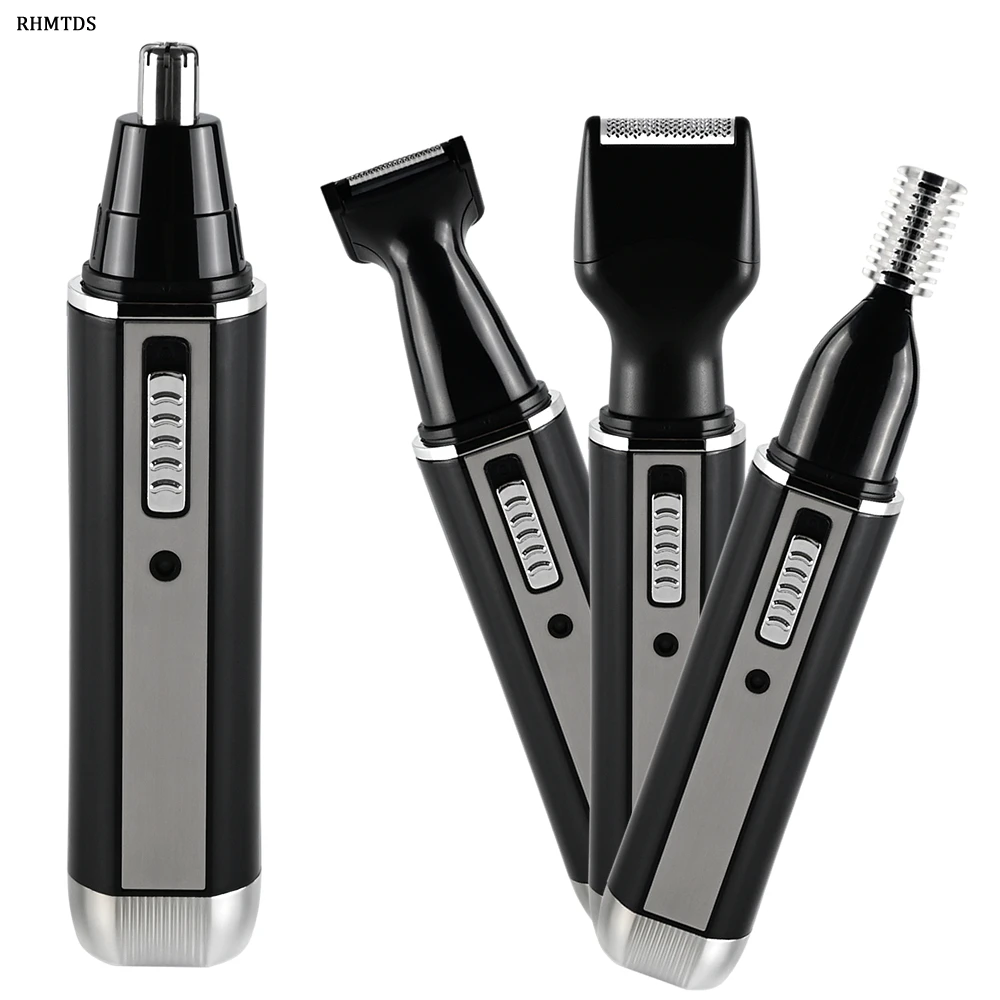 New 4 in 1 Electric Ear Nose Hair Trimmer Hair Clipper Chargeable Beard