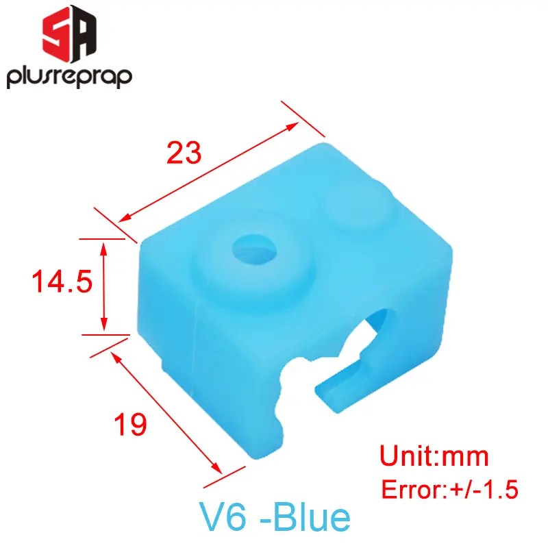 3D Printer Parts Silicone Sock for V6 Volcano MK8/MK9/CR10/CR10S Heated Block Warm Keeping Cover image 18