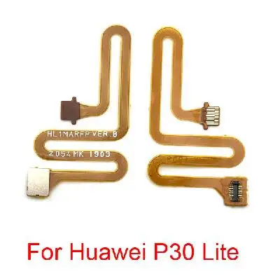 Гибкий кабель для huawei mate 10 20 P10 P20 P30 Honor 8 9 7x lite nova 3 считыватель отпечатков пальцев Сенсорный ID сенсор Главная Кнопка Разъем - Цвет: P30 lite