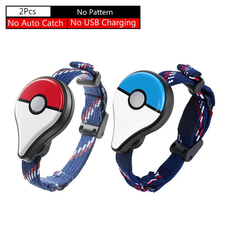 1 Red 1 Blue Автоматический улов для Pokemon GO Plus bluetooth-браслет интерактивные Фигурки игрушки для shand переключатель для Pokemon Go Plus - Цвет: 1 Red 1 Blue