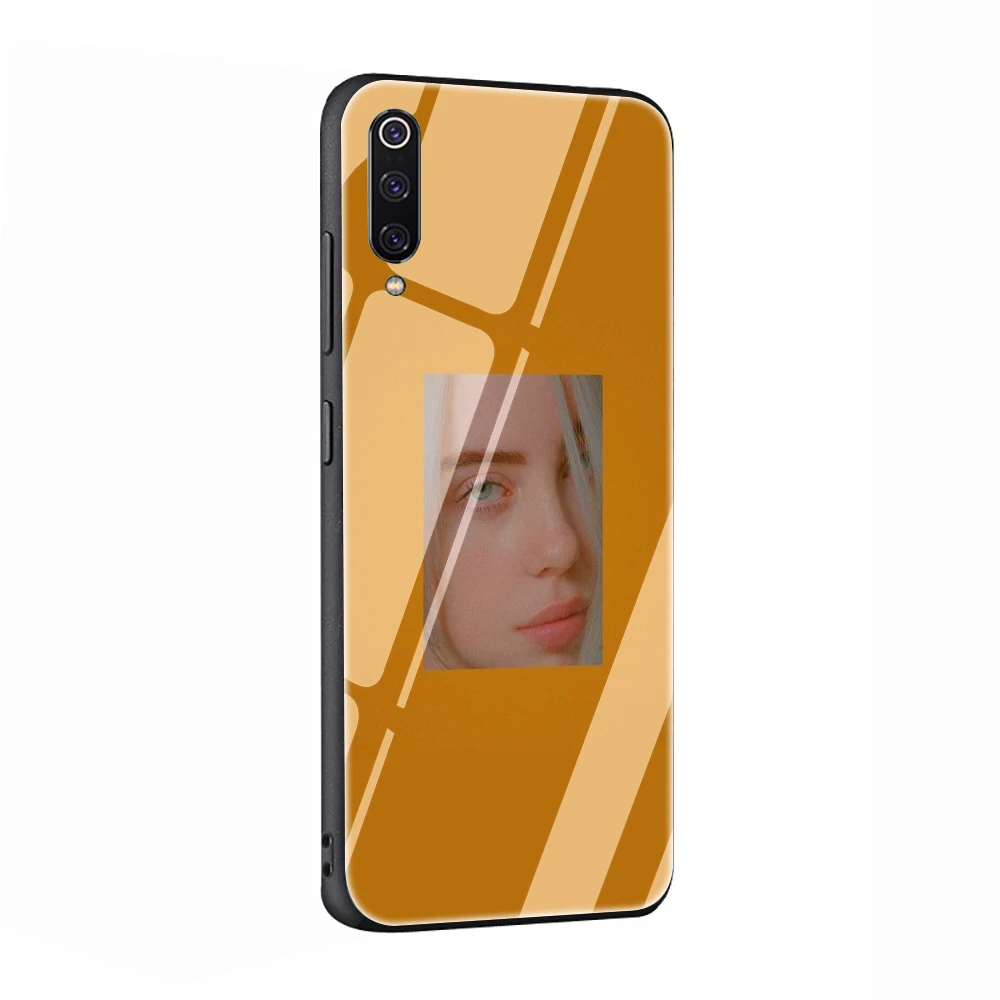 G11 Billie eilish rainbow blohsh Океанский глаз закаленное стекло чехол для телефона для Xiaomi mi 8 9 Красный mi 4X 6A Note 5 6 7 Pro - Цвет: G11