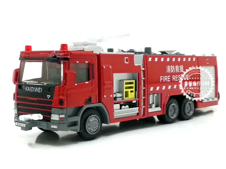 

Cadeve 119 Fire-Fighting with Pipe Water Tank Fire Truck Model Alloy Engineering Vehicle Model 1: 50
