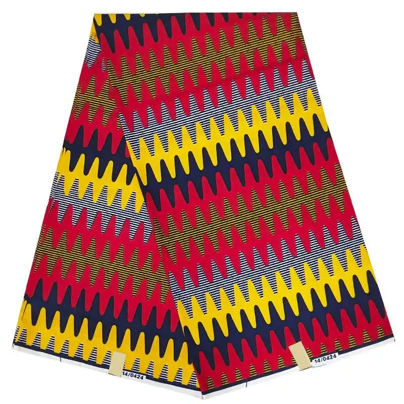 Анкара ткань воск африканская ткань хлопок Высокое качество Африканский Воск принты ткань мягкий воск Ткань 6 ярдов для платья 017