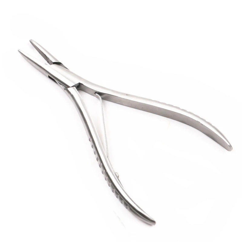 1pcs Flat Shape Stainless Steel Hair Extension Pliers Multi-Functi Hair Extension Tools Pliers For Hair Extension-Hair
