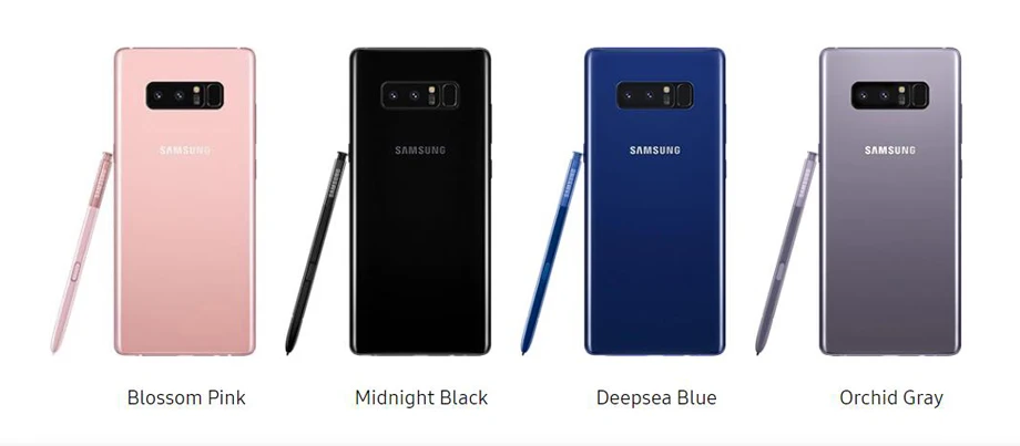 Samsung Galaxy Note8 Note 8 N9500 256 Гб Две sim-карты разблокированный 4G LTE Android телефон Snapdragon 835 Восьмиядерный 6," 12 МП ram 6 ГБ NFC