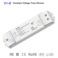 Single color CV led triac dimmer V1-S Logarithmic dimming curve single color led strip light controller 1CH*15A 12V-48V DC