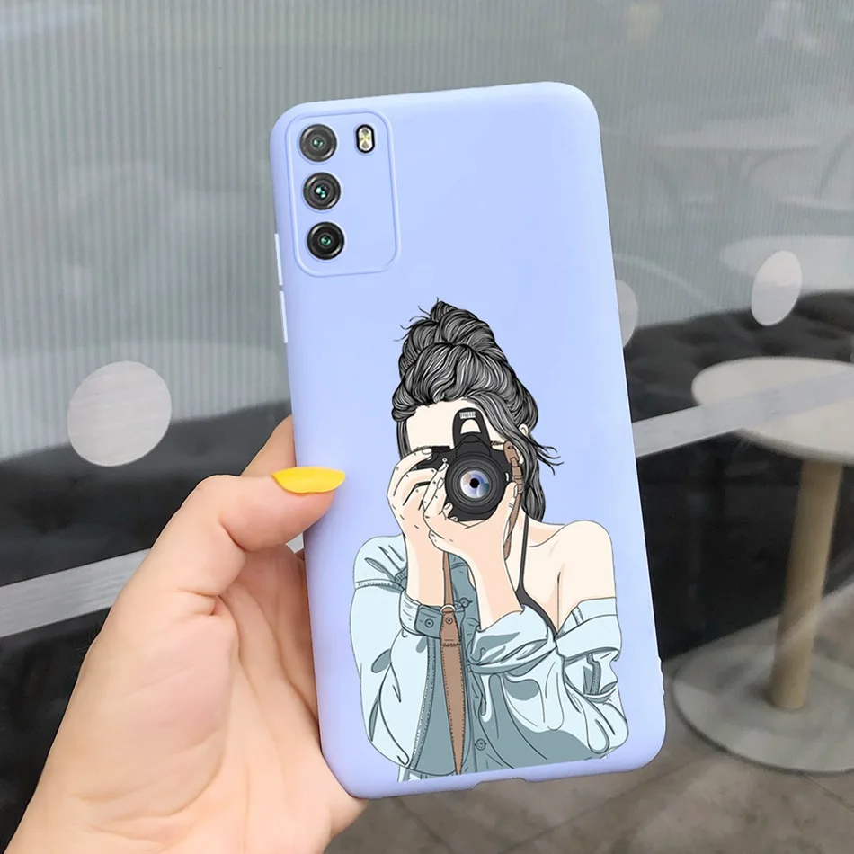 Poco M3 Silicone Phone Case For Xiaomi Poco M3 Cases Sunflower Printed Soft TPU Back Cover Funda For Xiaomi Poco M 3 M3 PocoM3 leather case for xiaomi