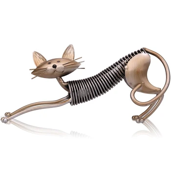 

Metal Figurine Iron Art Decoration Cat Shape Handicraft Crafting Figurine Art Decoration Modern Home Decoration Ornament