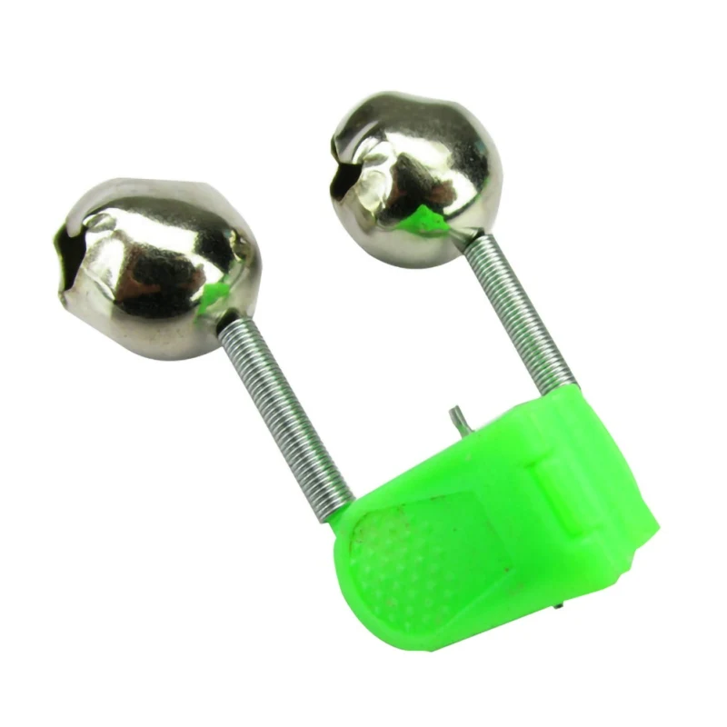 

5 Pcs Fishing Alarm Clip Lightweight anti-skid Dual Alarm Bells Rings Pole Clamp Bite Bait Bells Alarm Bells Fishing Tool