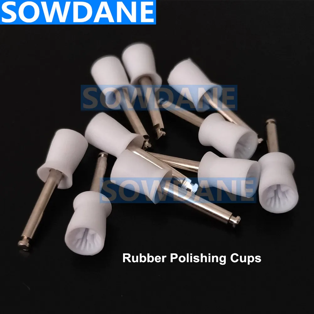 50 pcs Dental Polishing Polisher Prophy Cup Silicone Rubber Brush
