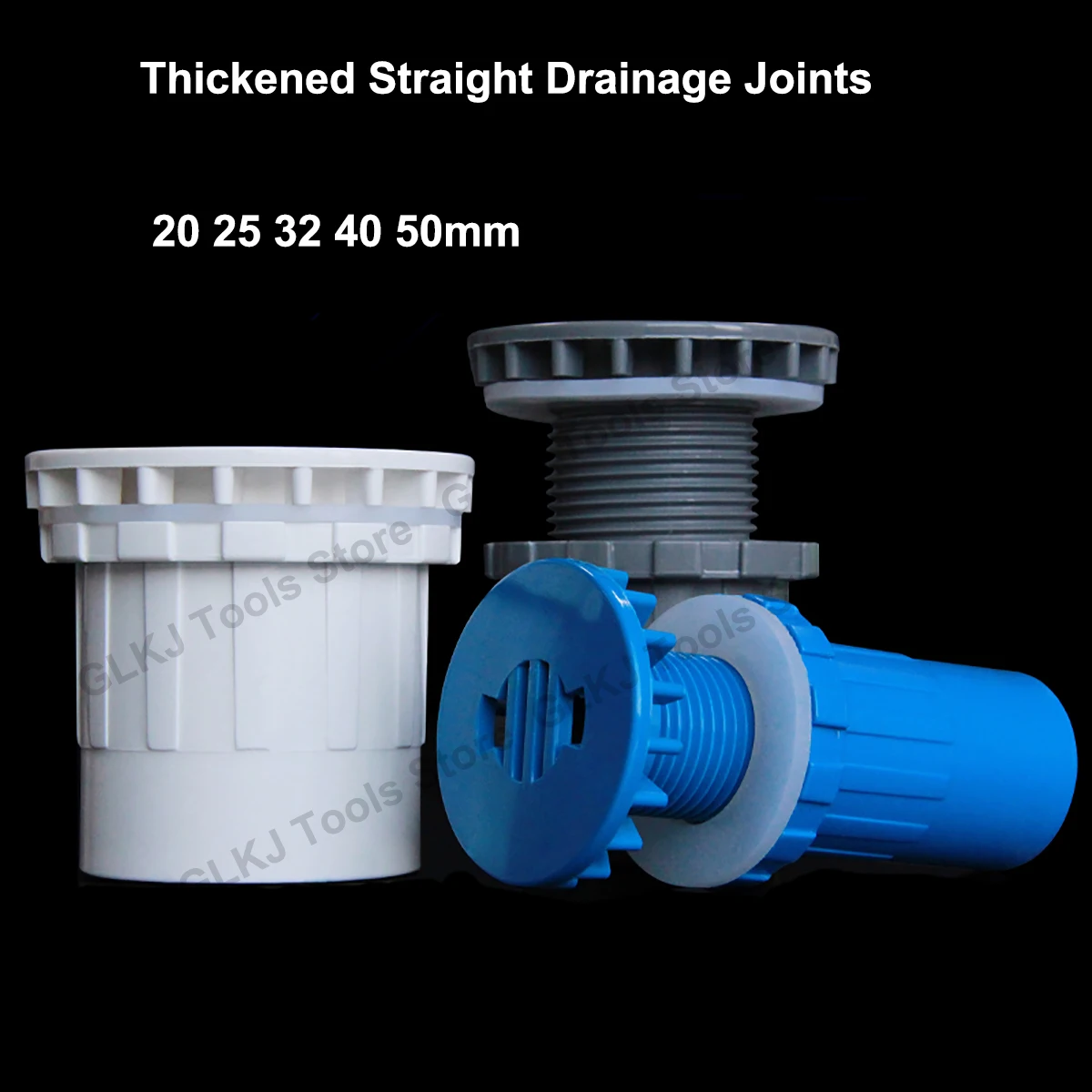 

1pcs ID 20~50mm Thicken PVC Pipe Connectors Aquarium Fish Tank Outlet Joint Drainage Pipe Fittings