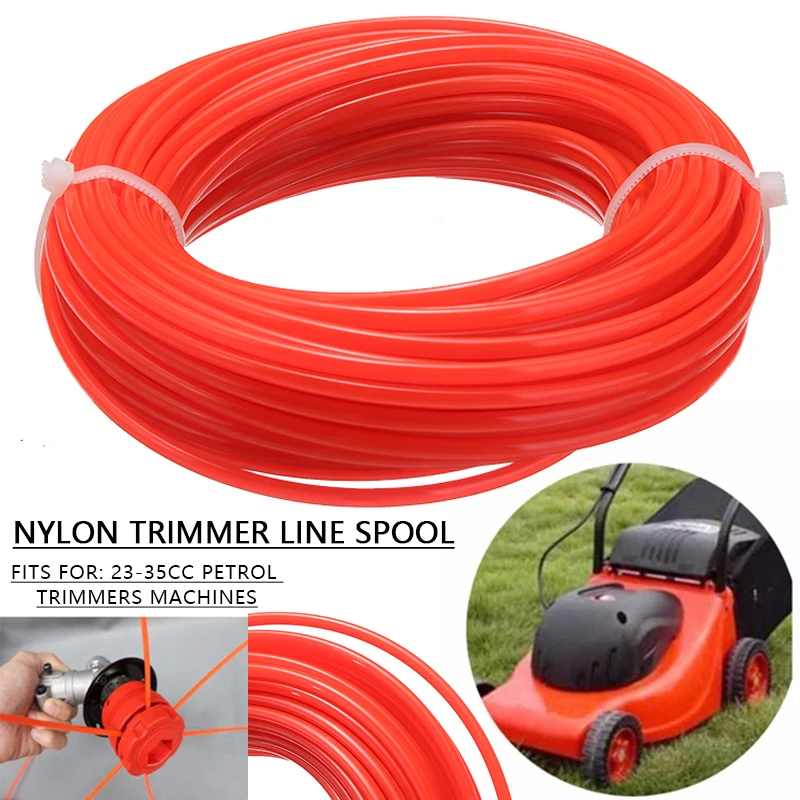 1x Nylon Brushcutter Grass Trimmer Cutting Line Parts  Replacement 2.4mm x 15m 