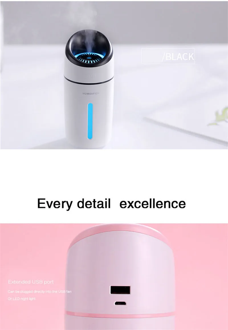 ELOOLE мини увлажнители воздуха USB Воздухоочистители масла Арома диффузор светодиодный Ночной светильник, ароматерапия, производит ароматный туман Maker автомобильный освежитель воздуха