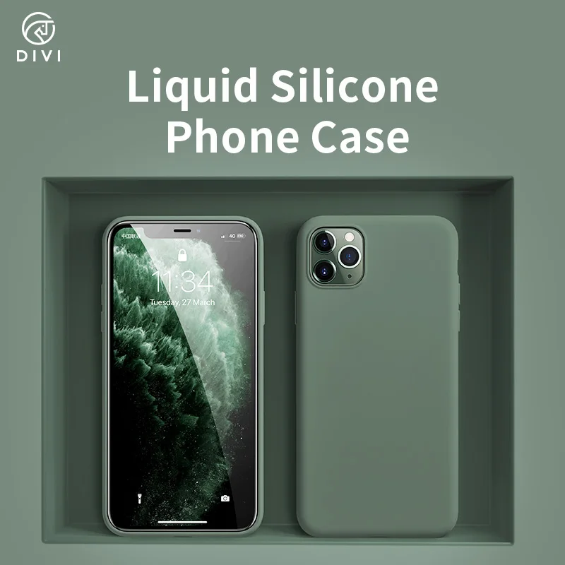 Противоударный чехол DIVI для iPhone 11 телефона из ТПУ Pro max Coque phone Ca |