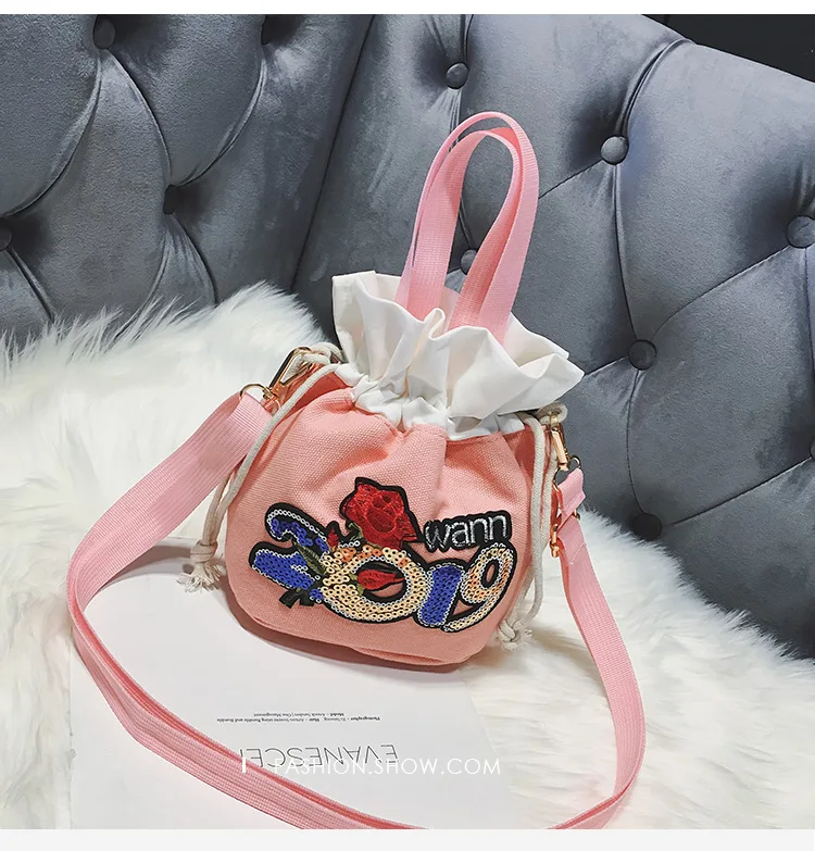 CHILDREN'S Bag New Style Listed Small Clear Canvas KID'S Messenger Bag