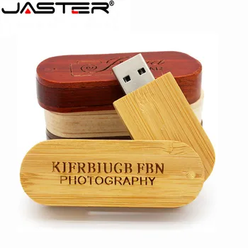 

(over 1 PCS Free LOGO) Wooden Rotation Round Saber USB Flash Drive 4GB 8GB 16GB 32Gb Usb 2.0 Usb Drive Pen Drive Photo Sticks