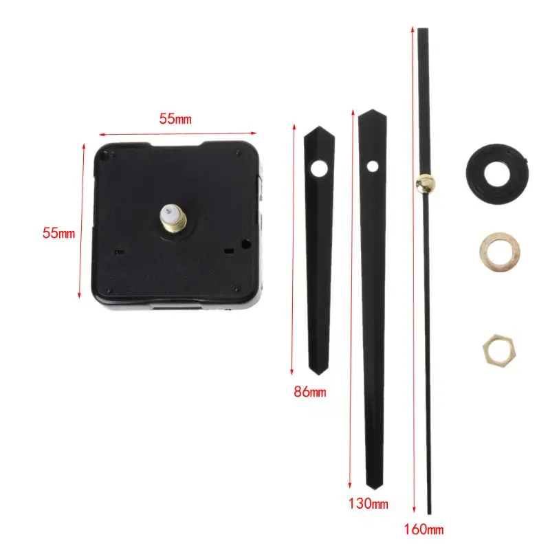 DIY Quartz Clock Movement Mechanism Hands Wall Repair Tools Parts Silent Kit Set