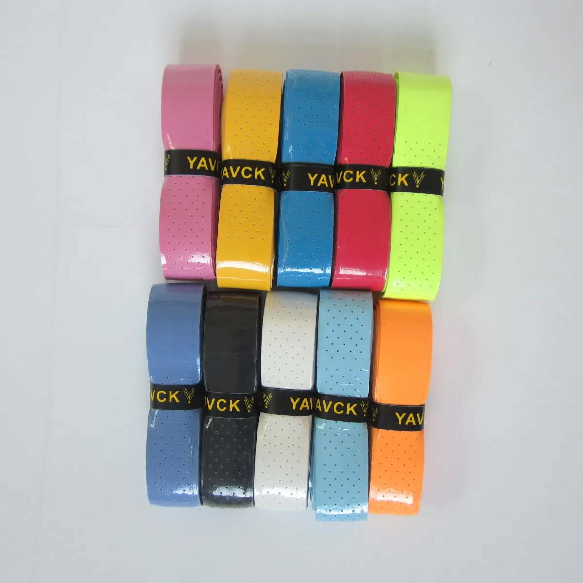 

Badminton Racket Anti-slip Grip Tape Sweat Absorbing Coated Film Thick Viscosity Punched Jump Rope Fishing Rod Grip Wide Knittin