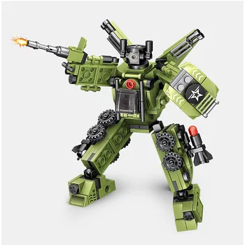 

City Technic Deformation Robot Building Blocks Military Series 8in1 Max-37 Fighter Action Figure Bricks Educational Kids Toys