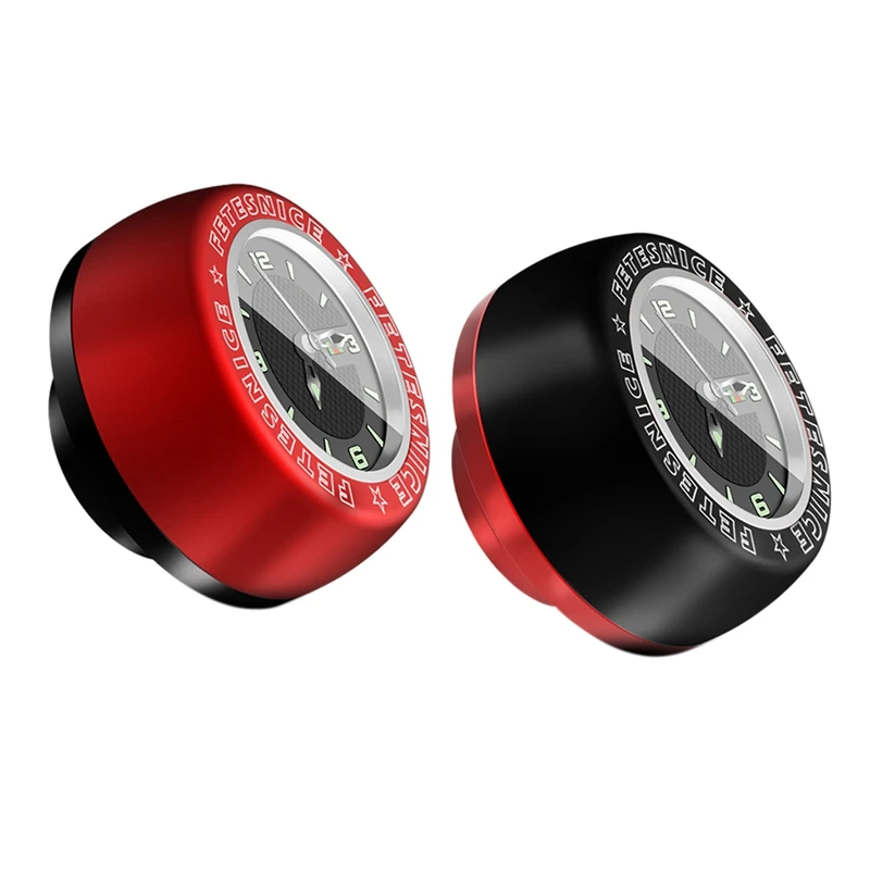 

2Pcs Bicycle Headset Stem Watch Waterproof Quartz Watches Luminous Headset Stem Watch Bike Stem Top Cap Accessories-C & A
