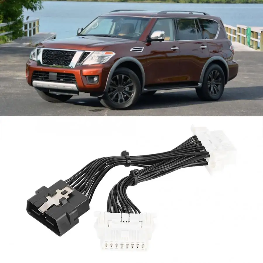 Аксессуары voiture 16Pin от 1 до 2 OBD2 адаптер разветвитель Y удлинитель кабеля для gps-автомобиля рекордер araba aksesuar