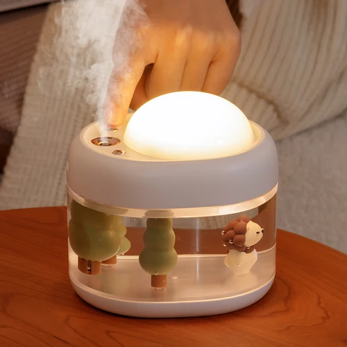 프로젝션 램프 무선 가습기 USB Portbale 2000mAh 배터리 충전식 프로젝터 Umidificador Aroma Humidificador 5