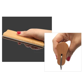 

Wood Groom Brush Deshedding Grooming Tool Professional Pet Wooden Groomer Ergonomic Design Dogs Cats and Horses