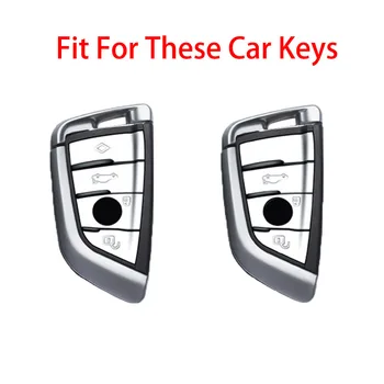Cover chiate/telecomando per BMW X1 X3 X4 X5 F15 X6 F16 G30 7 serie G11 F48 F39 520 525 f30 118i 218i 320i 7 Cover chiate/telecomando per BMW X1 X3 X4 X5 F15 X6 F16 G30 7 serie G11 F48 F39 520 525 f30 118i 218i 320i - Custodia protettiva per coperture chiave auto per BMW X1 X3 X4 X5 F15 X6 F16