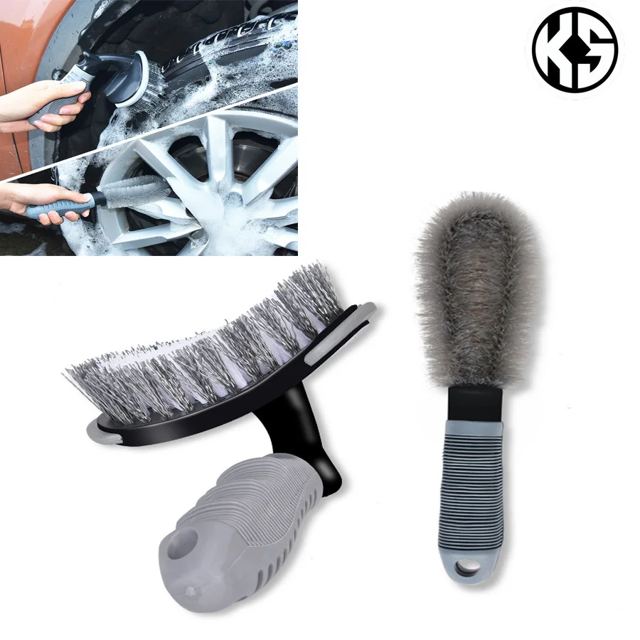 

Car Wheel Brush Tire Cleaning Brushes Tools Car Rim Scrubber Cleaner Car Detailing Car Wash Automobile Wheel Brush Car Cleaning