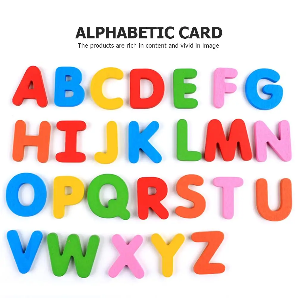 

Wood Cardboard Learning English Wooden Toys Improving Cognitive Ability Waterborne Paint for Kids Children Cognitive Puzzle