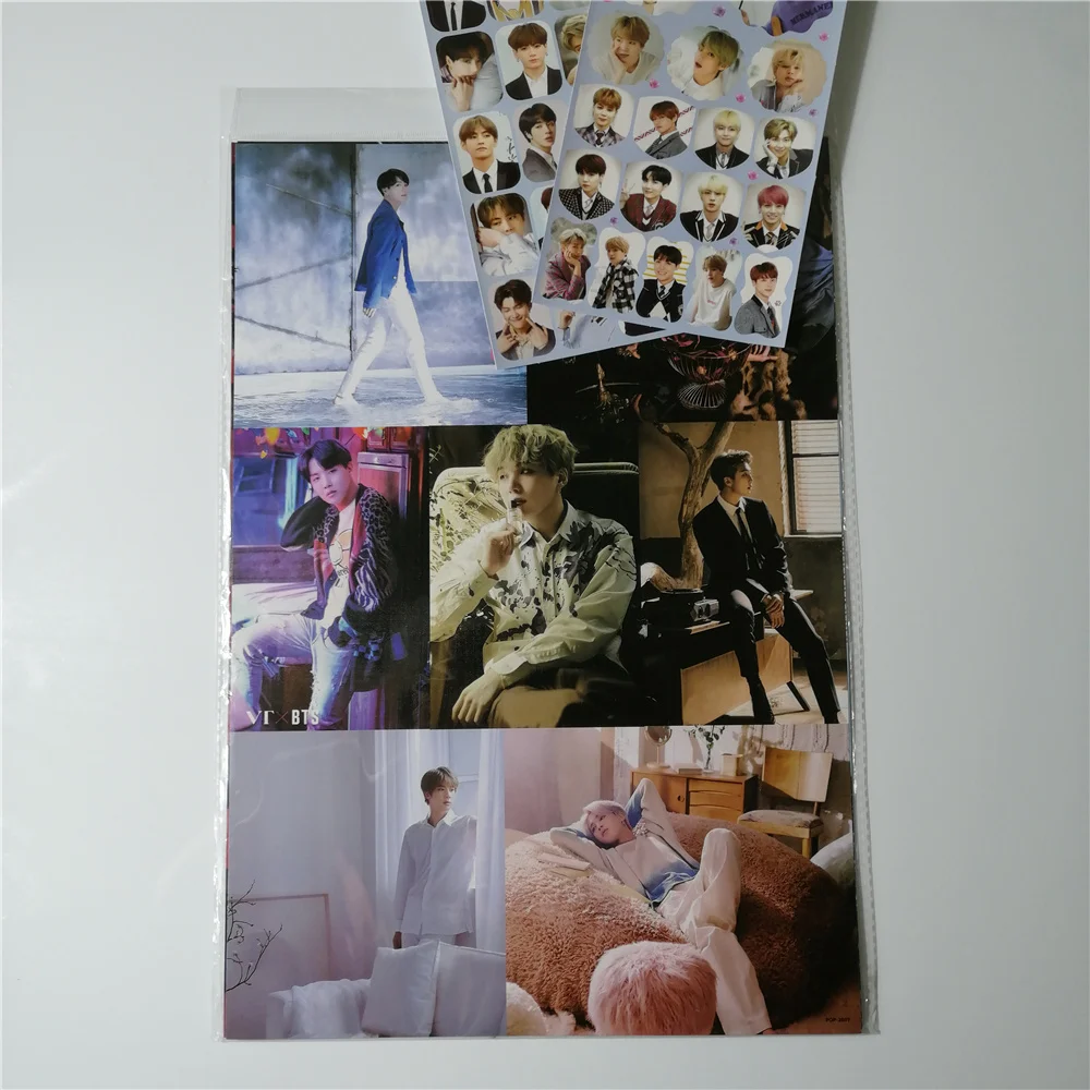 8-42x29cm-Bangtan-Boys-around-Posters-Wall-Stickers-Gift-KPOP-dropshipping-posters-Jung-Kook-V-SUGA (4)