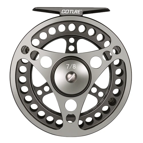 Goture Высокое Качество Fly Fishing Reel 3/4 5/6 7/8 Сменных Fly Reel 2+ 1BB 1: 1 Алюминиевого Сплава рыболовные Снасти Рыболовные Снасти нахлыстом катушка - Цвет: 7 8